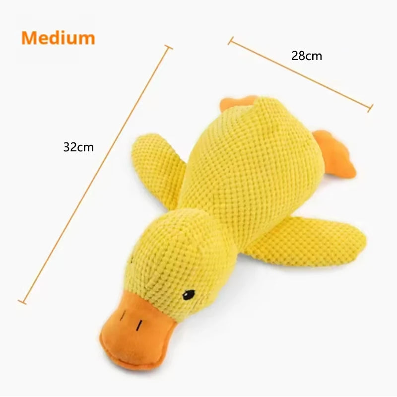 Engaging Plush Duck Toy for Dogs - Interactive, Bite-Resistant & Teeth-Cleaning Fun for Your Pup!