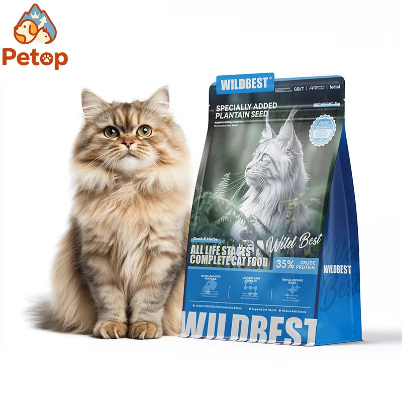 Private Label High Quality Dry Cat Food 1KG High Protein Chicken Meat Formula Complete Balanced Diet Skin Coat Health Immune