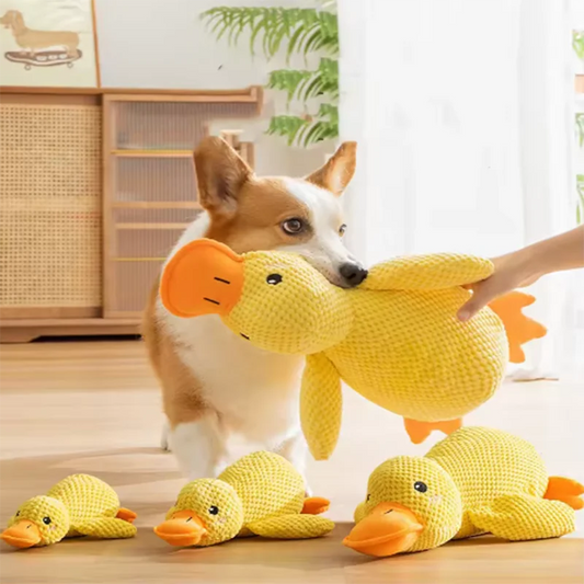 Engaging Plush Duck Toy for Dogs - Interactive, Bite-Resistant & Teeth-Cleaning Fun for Your Pup!