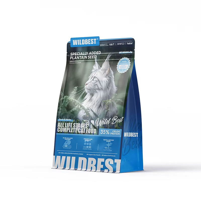 Private Label High Quality Dry Cat Food 1KG High Protein Chicken Meat Formula Complete Balanced Diet Skin Coat Health Immune